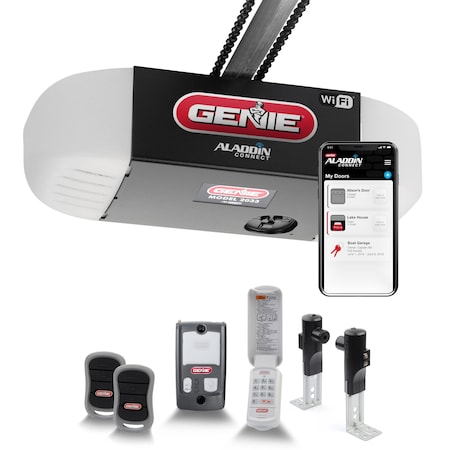 The Genie Co Genie Chain Glide Connect Smart Garage Door Opener, 1/2 HPc 2033-TKV
